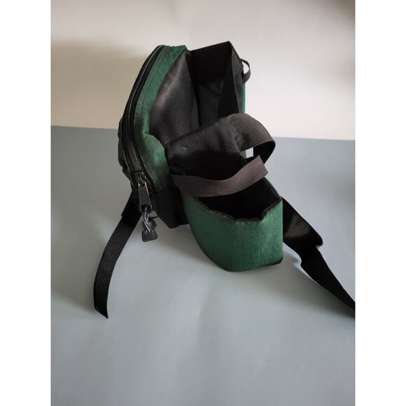 Jansport Fanny Pack Green Waist Hiking Bag With 2 Bottle Holders 2 Compartments - Picture 4 of 7